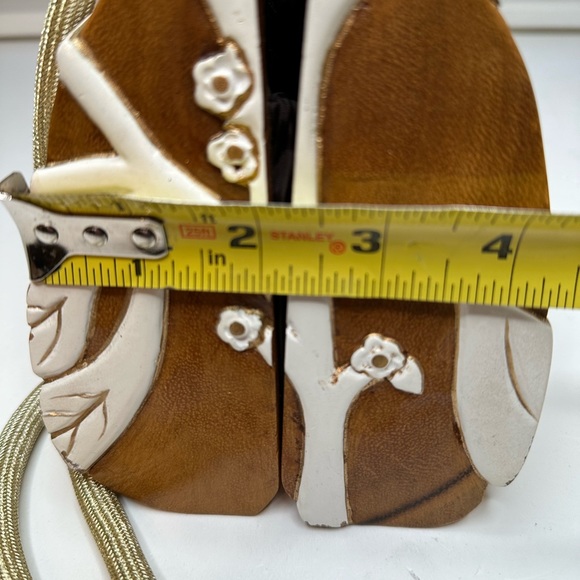 SOLD Timmy Woods Rare Hand Carved White Flower Purse Clutch Minaudiere Shoulder - Picture 10 of 16